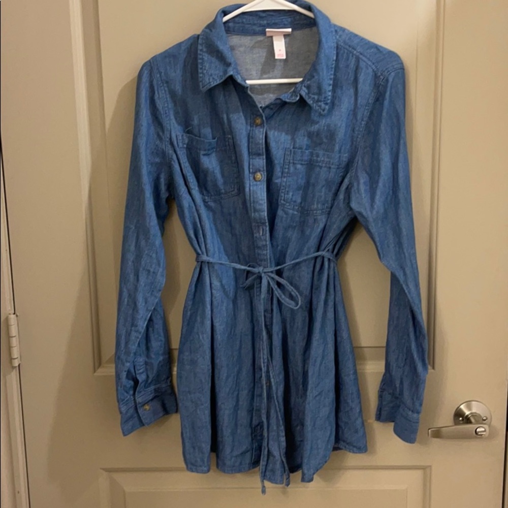 Maternity Chambray Top